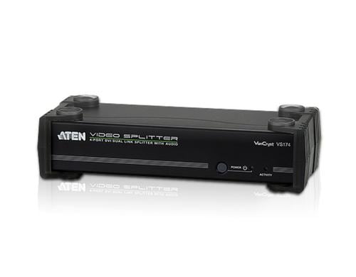 Aten VS174-AT-G: Dual Link A/V-Splitter 4-P 2560x1600Pixel, RS-232 Schnittstelle