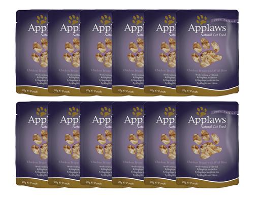 Applaws Pouch Huhn & Wildreis Kit 12x70g