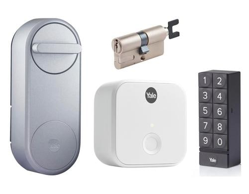 Yale Linus Smart Lock Silber Kit 3 +Bridge+Keypad+Zylinder