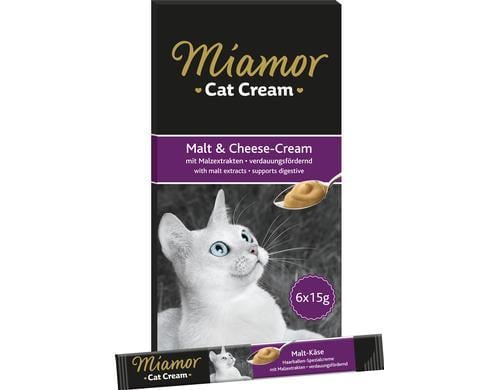 Miamor Snack Malt-Cream Kse 6x15g 