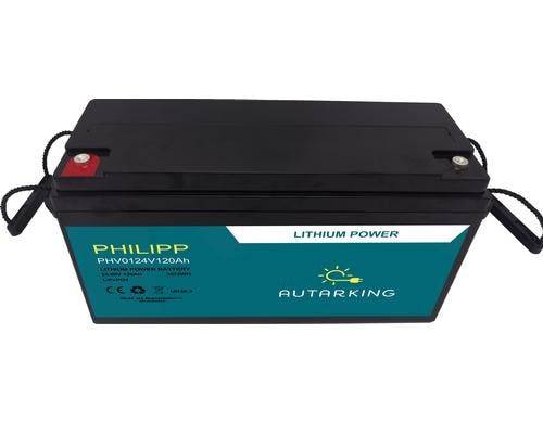 Autarking Philipp Li Batterie 25.6V 120Ah mit App, LiFePO4, 483x170x240mm