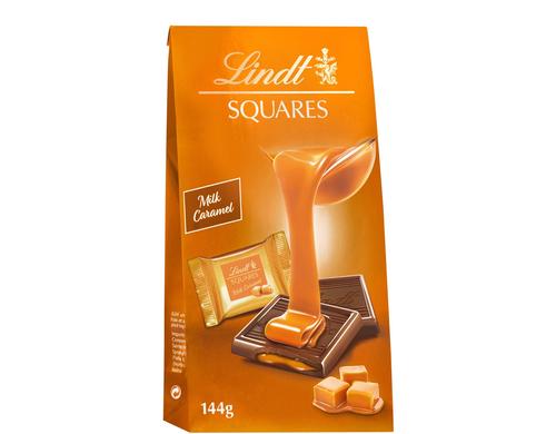 Lindt SQUARES Pralins Milch Caramel 144g