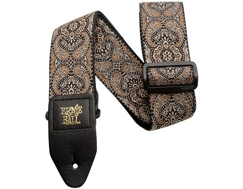 Ernie Ball 4163 Jacquard Gitarrengurt Gold & Black Paisley