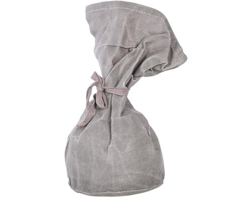 Esschert Design Trstopper aus gewachstem Canvas, Grau, 14x14x26.5 cm (LxBxH)