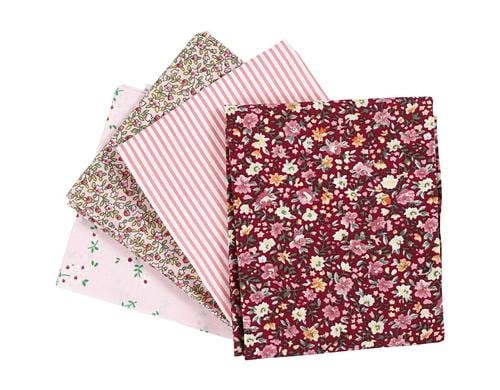 Creativ Company Stoffpaket Patchwork rose 45 x 55 cm, 10 g/qm, 4 Stck