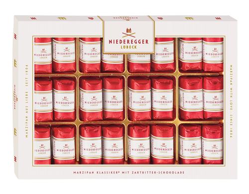 Niederegger Marzipan Klassiker-Pralinen mit Zartbitter Schokolade 300g