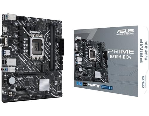 ASUS PRIME H610M-D D4, mATX LGA1700, 2x DDR4, PCI-E 4.0