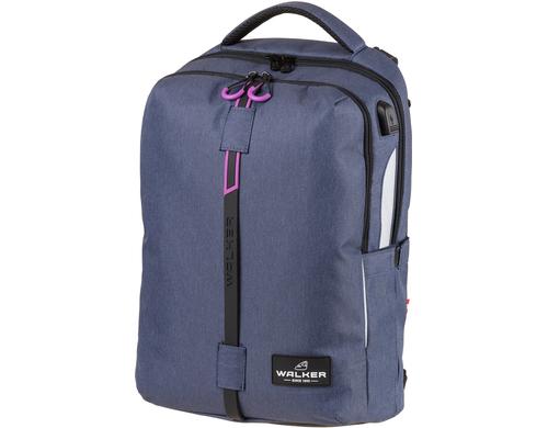 Walker Schulrucksack Elite Blue Ivy / Pink Volumen: 34 l, ab 10 Jahren