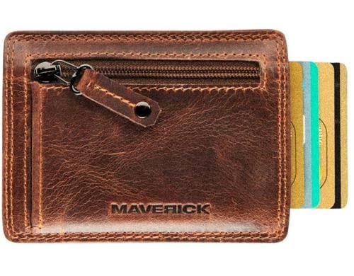 Maverick Original CardProtector Slim Leder, RFID, braun