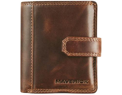 Maverick Original CardProtector Compact Leder, RFID, braun