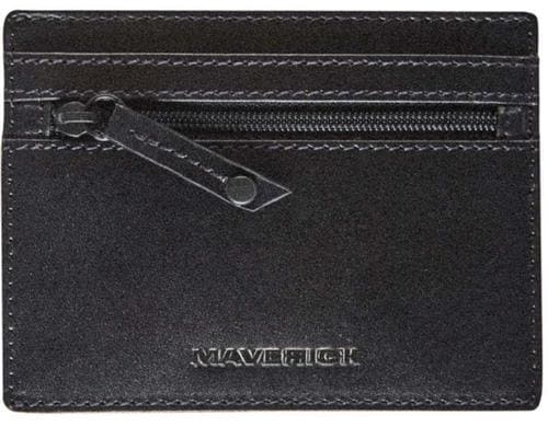 Maverick All Black Portemonnaie Leder, RFID, schwarz