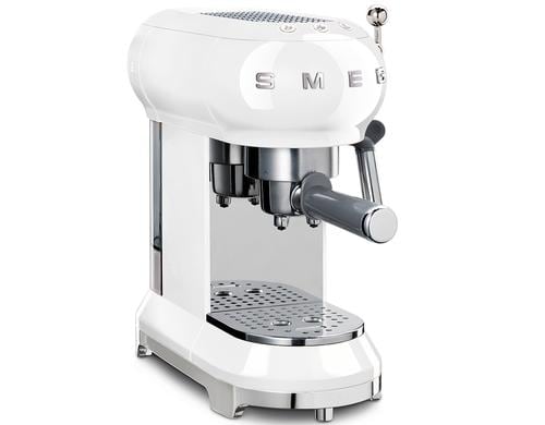 SMEG Espressomaschine 50's ECF01WHEU 15 bar, Dampfdse, 1350 Watt