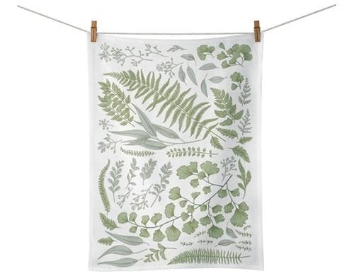 ChicMic kitchen towel - green leaves Baumwolle, 50 x 70cm