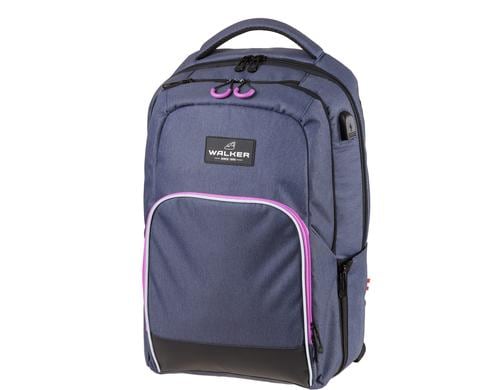 Walker Schulrucksack College Blue Ivy/Pink Volumen: 31 l, ab 10 Jahren