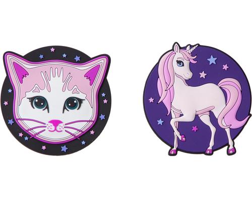 Schneiders Badgets Patches mit Klett 2 Stck, Unicorn + Cat