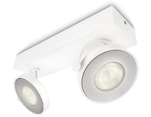 Philips Spot Clockwork Warm Glow 9W, 1000lm, 2200-2700K, weiss