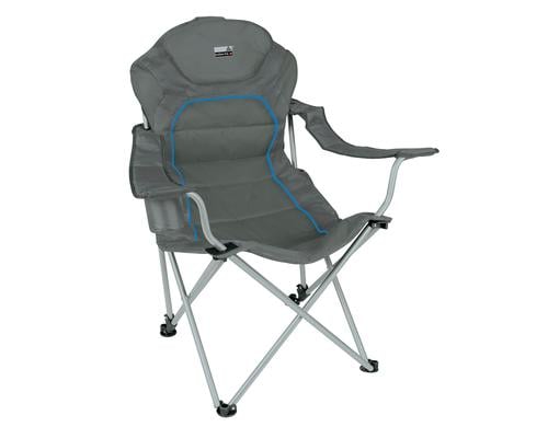 High Peak Folding chair Alicante darkgrey-blue