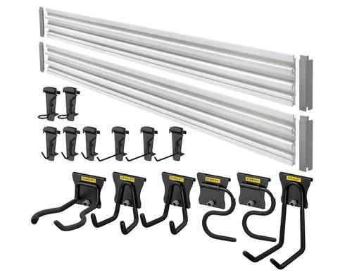 STANLEY Trackwalls Set Wandsystem inklusive Schienen und Haken