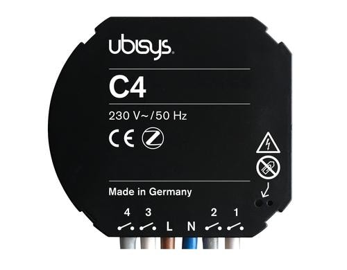 ubisys ZigBee Bedieneinheit C4 4 fach, Router