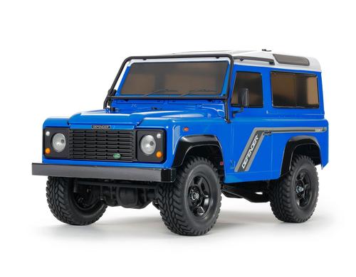 Tamiya LR 90 Defender blau lackiert Bausatz ohne ESC, 1:10, 4WD, CC-02