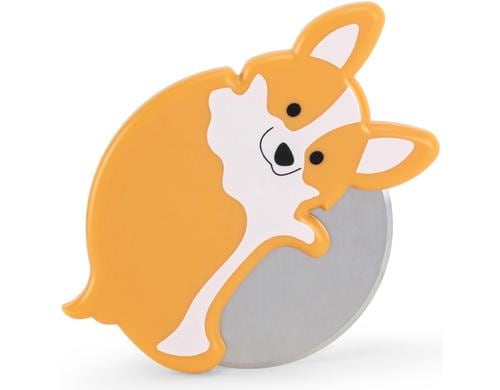 Kikkerland Corgi Lovers Pizza Cutter 10,5 x 7,5 cm x 1 cm