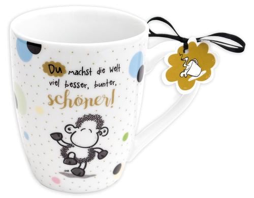 Sheepworld Tasse Besser, Bunter, Schner 8.4 x 10.5cm / 30cl