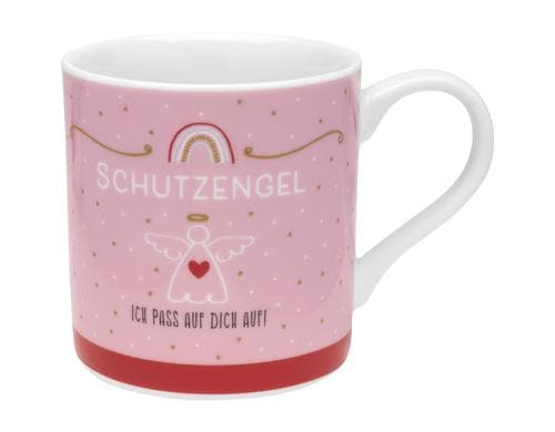 Sheepworld Tasse Schutzengel rosa B: 13cm, D: 9.2cm, H: 9.5cm / 45cl