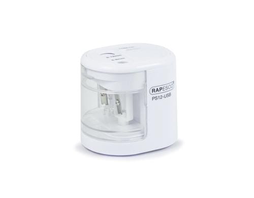 Rapesco Spitzmaschine elektrisch RA-1448 weiss, USB Kabel oder Batterie