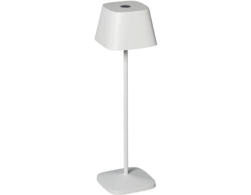 Konstsmide USB-Tischleuchte Capri Weiss LED warmweiss, Akku, Dimmbar / IP54