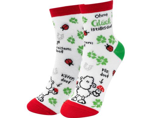 Sheepworld Zaubersocken Ohne Glck ist doof Grsse 36 - 40, waschbar (40 Grad)