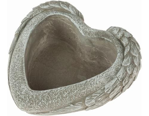 Opiflor Zementherz Gabriel mit Flgeln 18.5 x 7.5 cm (DxH)