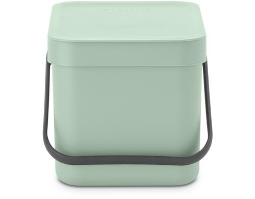 Brabantia Sort & Go Abfallbehlter Inhalt 6 Liter, Jade Green