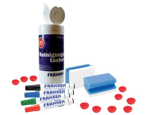 FRANKEN Starter-Set fr Magnettafel im Kunststoffkoffer