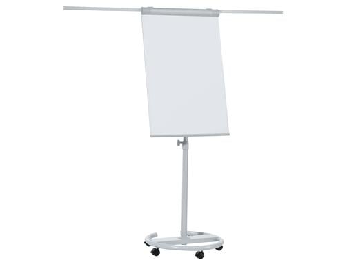 FRANKEN Flipchart ECO Mobil mit Laufrollen + 2 Seitenarmen, 68 x 105 cm