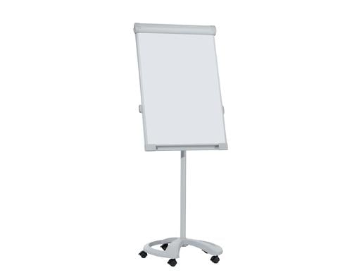 FRANKEN Flipchart PRO Deluxe Mobil mit Laufrollen + 2 Seitenarmen, 67 x 95 cm