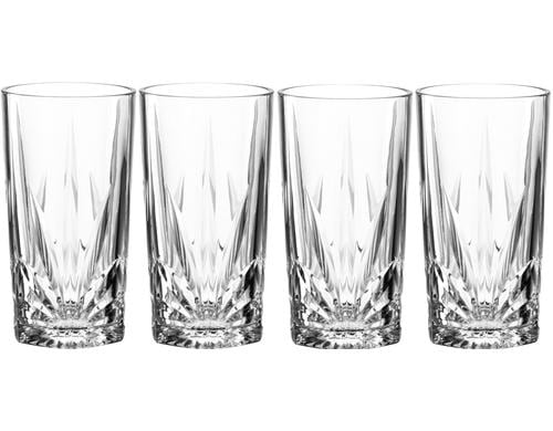 Leonardo Longdrinkglas Capri 390ml klar 4 Stk., 8x15cm, Nutzvol. 250ml