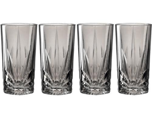 Leonardo Longdrinkglas Capri 530ml grau 4 Stk., 9x16cm, Nutzvol. 400ml