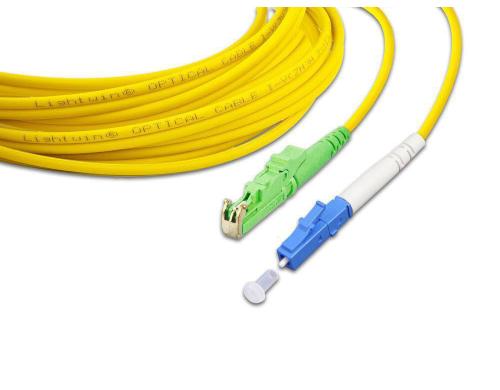 Lightwin LWL Simplex Patchkabel Singlemode 9/125m, E2/APC-LC, 15.0m OS2