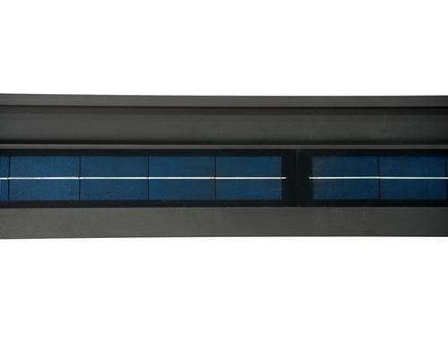 Solar LED-Lamelle, schwarz 3000x173x30mm