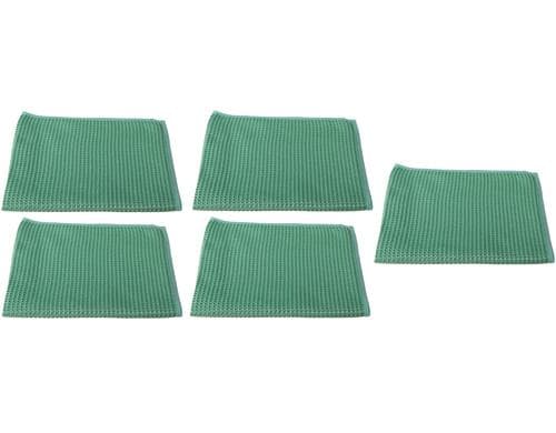 Edi Baur Mikrofaser Waffeltuch 5er Pack grn, 40x40cm