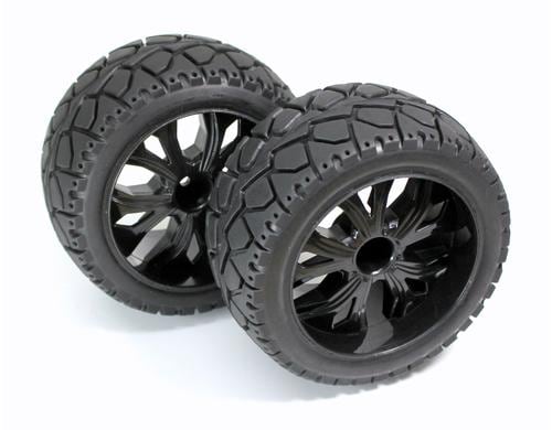 Absima Buggy/Truggy Wheels Street 2 Stck, Schwarz 1:10