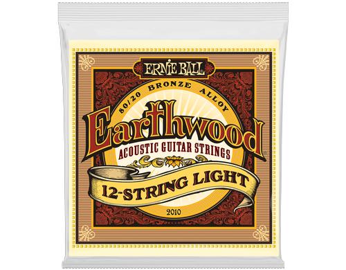 Ernie Ball 2010 Earthwood Bronze Akustik Saitensatz, 12-String, Light 9-46