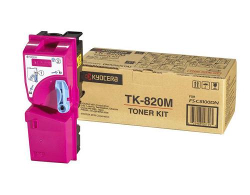 Toner Kyocera TK-820M, zu FS-C8100DN magenta, ca. 7'000 S. gemss 5% Deckung