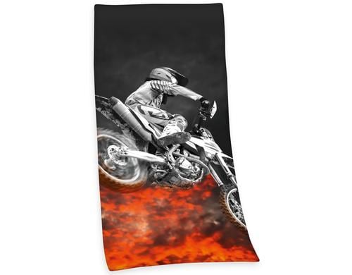 Klaus Herding Duschtuch Motocross 75x150 cm, 100% Baumwolle/Velours 320g