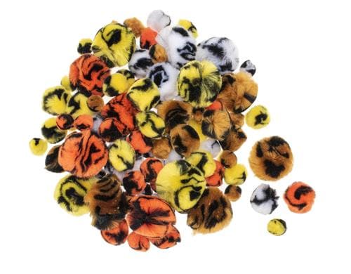 Glorex Pompon mix, Tieroptik 15-30 mm, 100 Stck