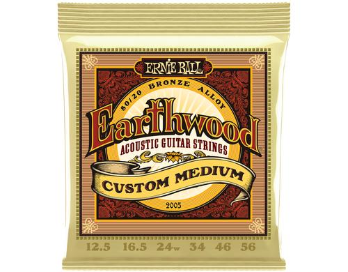 Ernie Ball 2005 Earthwood Bronze Akustik Saitensatz, Custom Medium 12,5-56