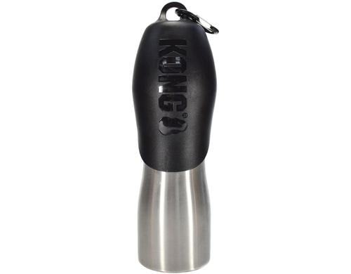 Kong H2O Edelstahl Wasserflasche Schwarz L 0.75l