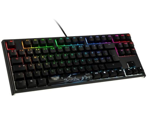 Ducky ONE 2 TKL, MX-Red CH Layout, RGB, USB Typ-C-Stecker