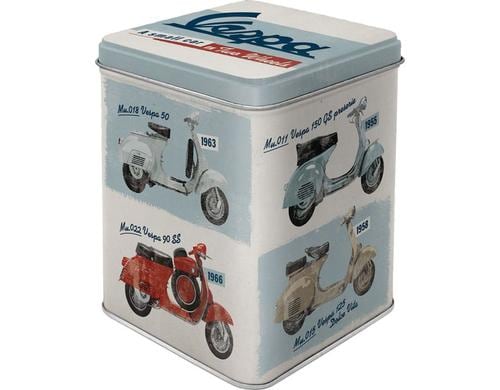 Nostalgic Art Teebox Vespa Metall, 7.5x7.5x9.5 cm