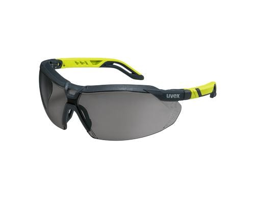 Uvex Schutzbrille i-5 9183 anthrazit / lime, Scheibe: grau